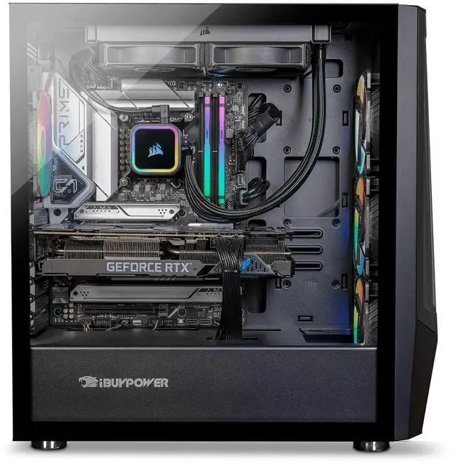 Alt view image 10 of 14 - iBUYPOWER Slate 9 Black Gaming PC Desktop - AMD Ryzen 7 9800X3D - AMD Radeon RX 9070 16GB - 32GB DDR5 RGB - 2TB NVMe SSD - SBA7R9701
