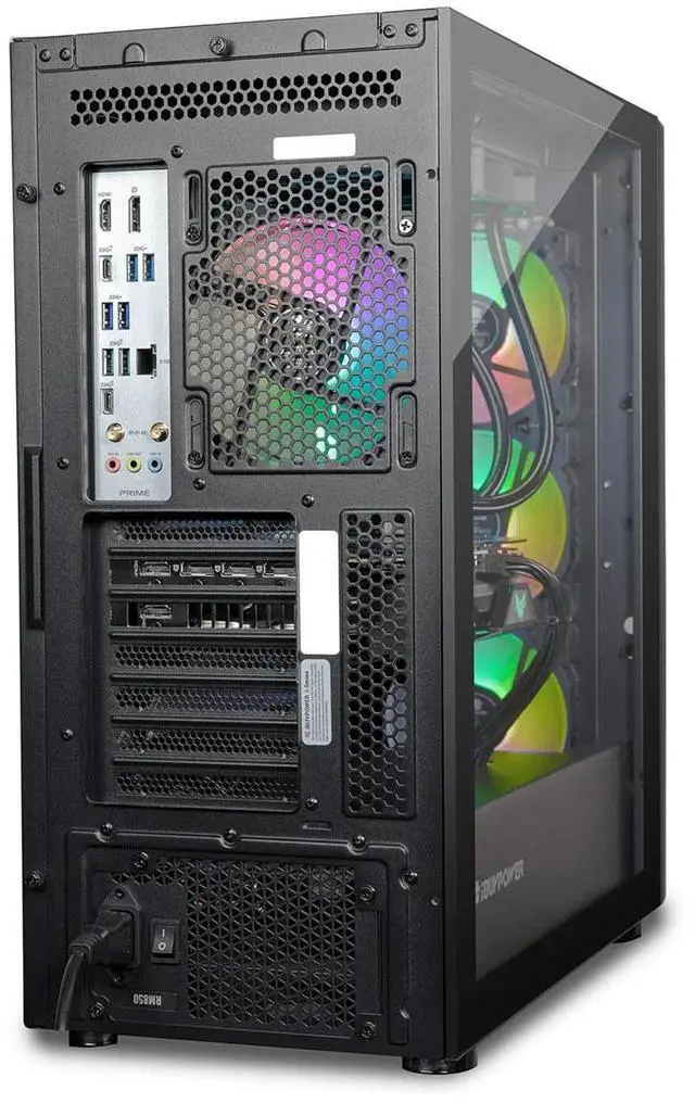 Alt view image 13 of 14 - iBUYPOWER Slate 9 Black Gaming PC Desktop - AMD Ryzen 7 9800X3D - AMD Radeon RX 9070 16GB - 32GB DDR5 RGB - 2TB NVMe SSD - SBA7R9701