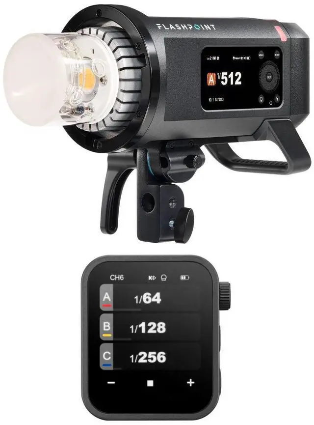 Main image of Flashpoint XPLOR 600PRO II Battery-Powered All-In-One Outdoor Flash with R2 Nano Touchscreen TTL Wireless Flash Trigger for Leica