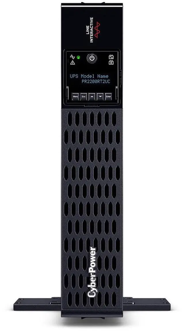 Alt view image 4 of 9 - CyberPower PR2200RT2UC Smart App Sinewave UPS Systems - 2200VA/2200W, 120 VAC, NEMA L5-30P, 2U, Rack / Tower, Sine Wave, 8 Outlets, LCD, PowerPanel® Business