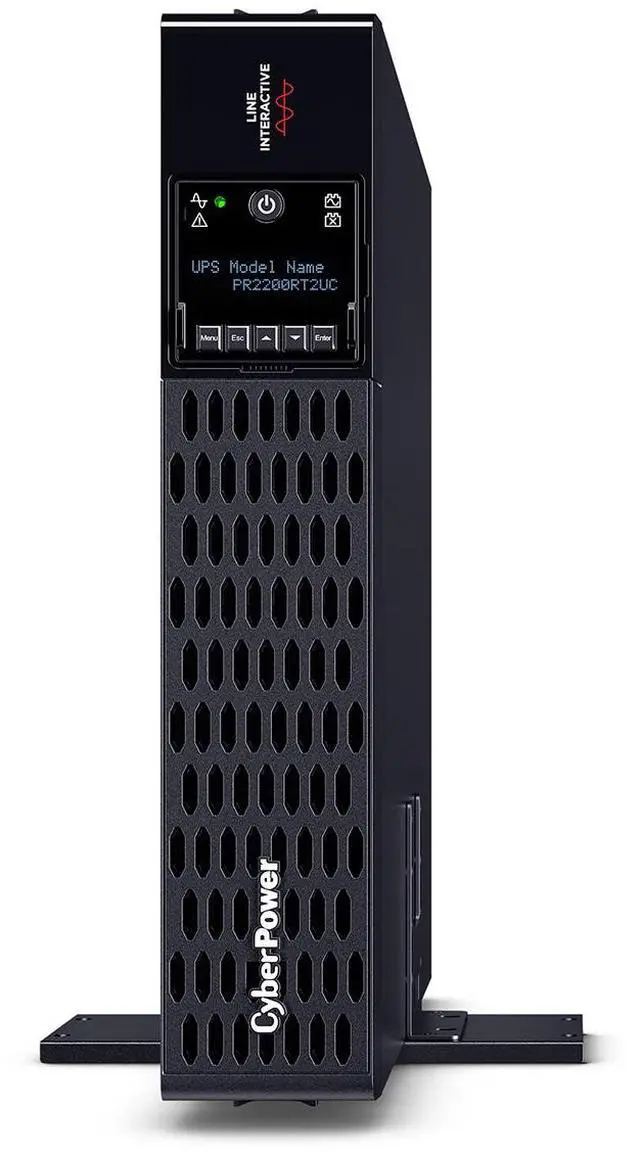 Alt view image 9 of 9 - CyberPower PR2200RT2UC Smart App Sinewave UPS Systems - 2200VA/2200W, 120 VAC, NEMA L5-30P, 2U, Rack / Tower, Sine Wave, 8 Outlets, LCD, PowerPanel® Business
