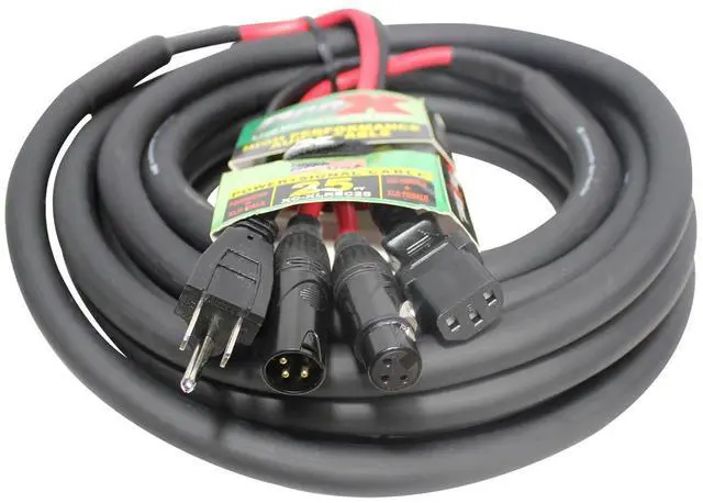 Alt view image 9 of 12 - ProX XC-XLREC25 (25ft XLR / IEC Combo)