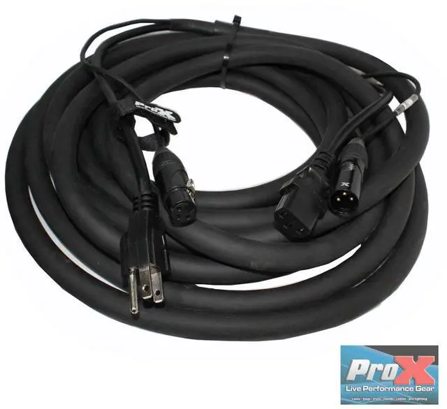 Alt view image 10 of 12 - ProX XC-XLREC25 (25ft XLR / IEC Combo)