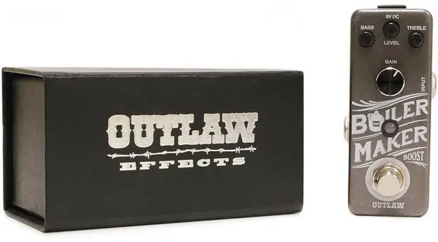 Alt view image 11 of 12 - Outlaw Effects Boilermaker Clean Boost Guitar Effects Pedal