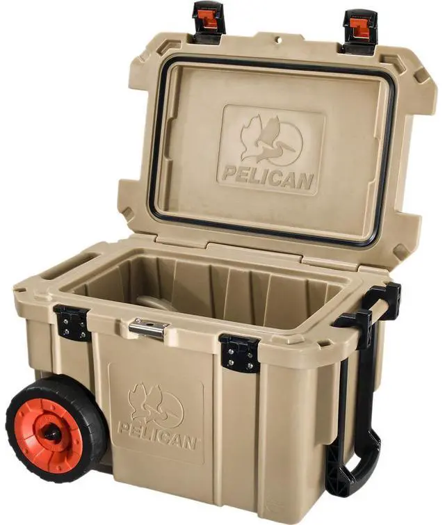 Alt view image 3 of 4 - Pelican 45QW Elite Wheeled Cooler, Tan #45QW-2-TAN