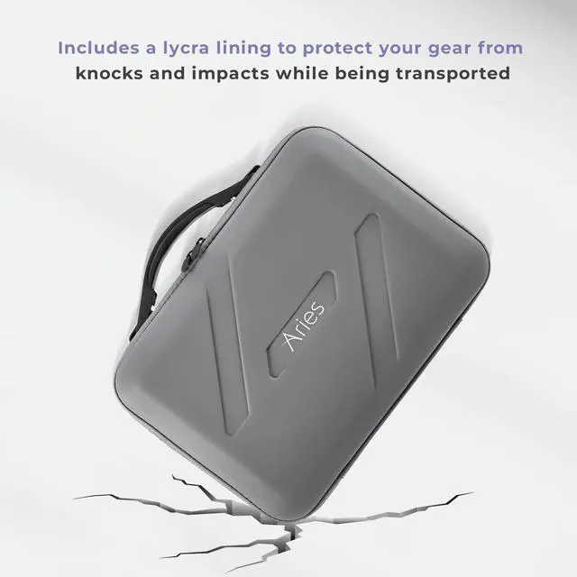 Alt view image 6 of 7 - Aries Carrying Case for DJI Flip Fly More Combo, Gray