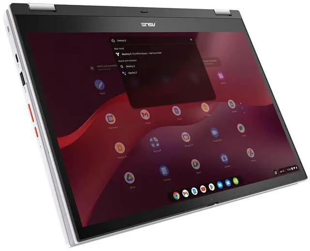 Alt view image 14 of 18 - ASUS Chromebook Vibe CX34 Flip Cloud Gaming Laptop with Stylus, 14" 144 Hz Touch Display (1920x1200), Intel® Core i5-1235U Processor, 256GB SSD, 8GB RAM, ChromeOS, Pearl White, CX3401FBA-DH586T-S
