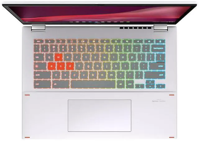 Alt view image 17 of 18 - ASUS Chromebook Vibe CX34 Flip Cloud Gaming Laptop with Stylus, 14" 144 Hz Touch Display (1920x1200), Intel® Core i5-1235U Processor, 256GB SSD, 8GB RAM, ChromeOS, Pearl White, CX3401FBA-DH586T-S
