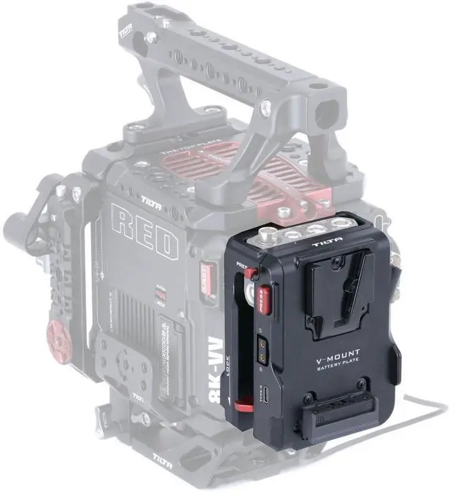 Alt view image 3 of 3 - Tilta V-Mount Battery Plate for RED V-RAPTOR, Black #ESR-T08-BP-V