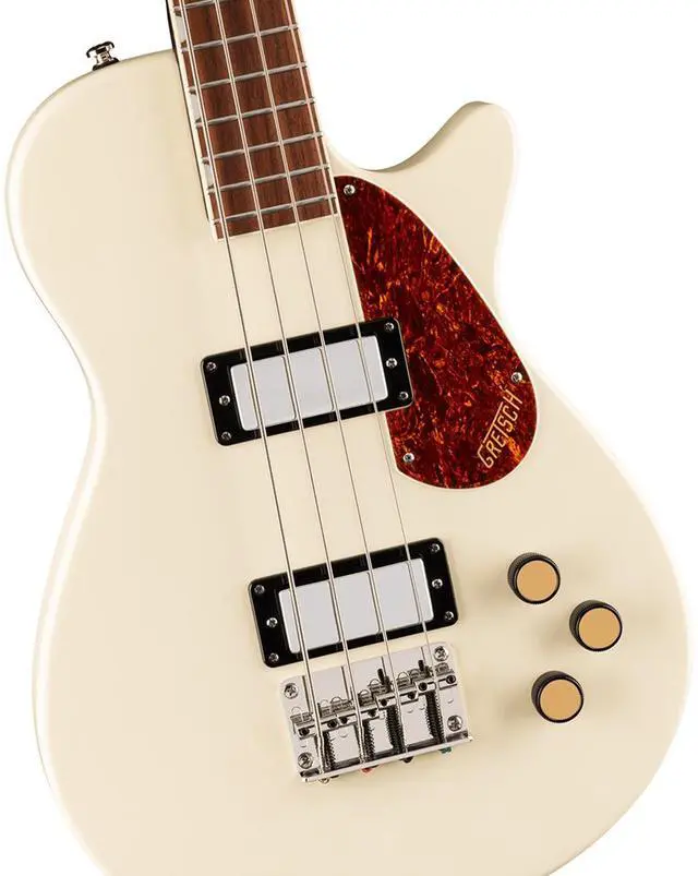 Alt view image 3 of 6 - Gretsch Gretsch Streamliner Jet Club Bass Single-Cut Bass Guitar, Laurel Fingerboard, Vintage White