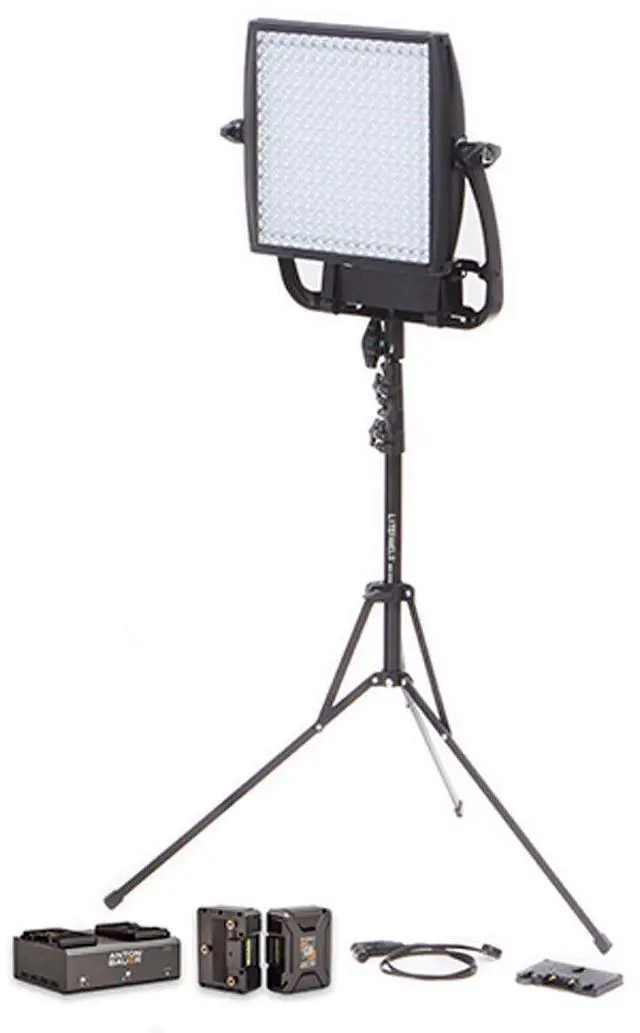 Main image of Litepanels Astra 6x Bi-Color Gold-Mount Kit, Panel, Dionic Battery,LP2 Charger