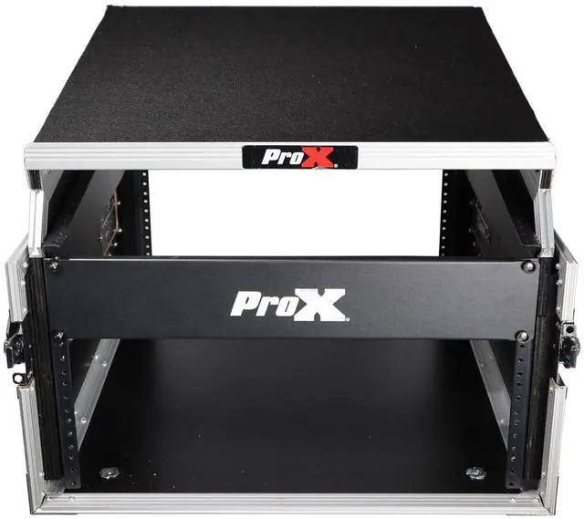 Alt view image 4 of 7 - ProX T-6MRSS13ULT Flight Case with Laptop Shelf for 6U Rack x 13U Top Mixer DJ Combo