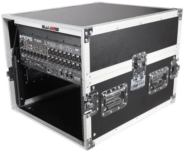 Alt view image 7 of 7 - ProX T-6MRSS13ULT Flight Case with Laptop Shelf for 6U Rack x 13U Top Mixer DJ Combo