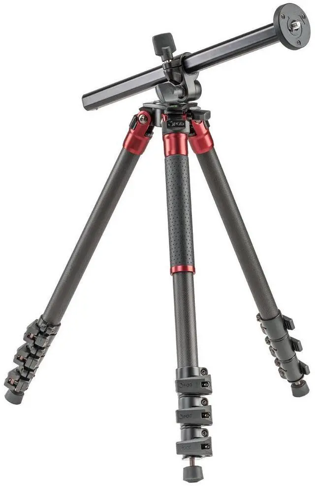 Alt view image 2 of 7 - 3Pod Orbit Tripod for DSLR Photo & Video Cameras, 4 Section Extension Legs, with Pistol Grip Ballhead, Bubble Level, with Bag. 69", Carbon Fiber