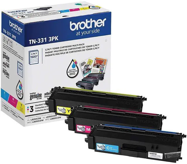 Alt view image 12 of 12 - BROTHER INTERNATIONAL TN-331-3PK GenuineSY ColorTonr Crtrdg 3Pk