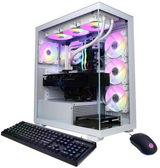 Main image of CyberPowerPC Gamer Supreme Liquid Cooled Gaming Desktop Computer, Intel Core Ultra 9 285K 3.7GHz, 64GB RAM, 4TB SSD, NVIDIA GeForce RTX 5080 16GB, Windows 11 Home, White