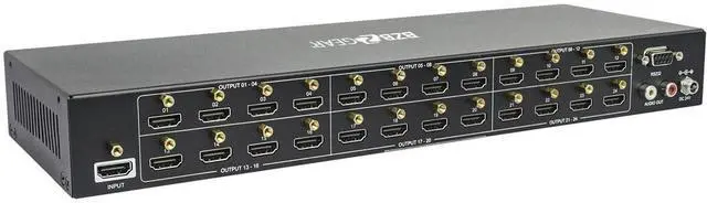 Alt view image 4 of 5 - BZBGEAR BG-UHD-DA1X24 1x24 HDMI V2.0 Splitter with Downscaling and AOC Supported