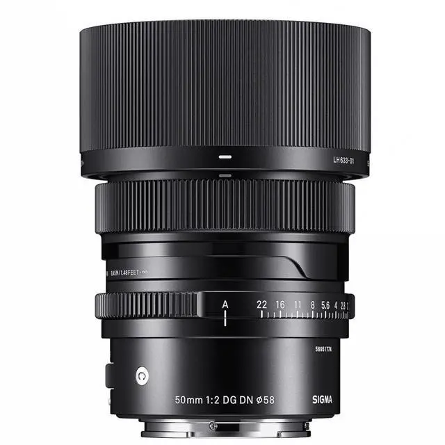 Alt view image 2 of 7 - Sigma 50mm f/2.0 DG DN Contemporary Lens for Sony E Bundle with 58mm Filter Kit, Lens Pouch, Lens Cleaner, Cleaning Kit, Lens Cap Tether