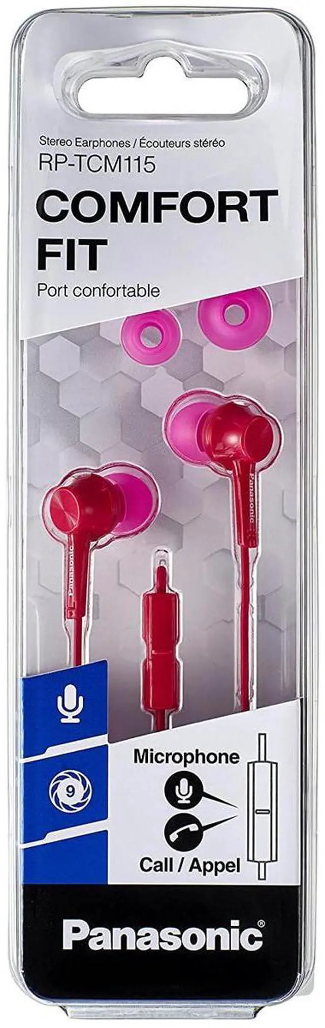 Alt view image 3 of 4 - Panasonic RP-TCM115 Canal-Type In-Ear Headphones, Pink