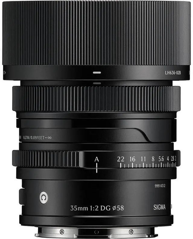 Main image of Sigma 35mm f/2 DG Contemporary Lens for L Mount, Black #3B7969