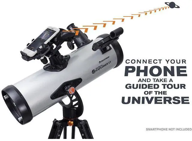 Alt view image 6 of 7 - Celestron StarSense Explorer LT 114AZ Smartphone App-Enabled Newtonian Reflector Telescope
