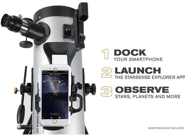 Alt view image 7 of 7 - Celestron StarSense Explorer LT 114AZ Smartphone App-Enabled Newtonian Reflector Telescope