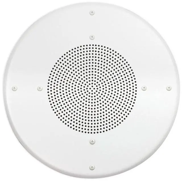 Main image of Lowell Manufacturing A8-AW Screw Mount Aluminum Ceiling Grille for 8" Speaker, 12.88" Diameter, White