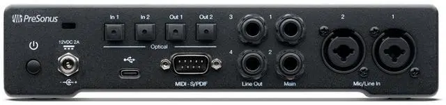 Alt view image 10 of 11 - PreSonus Quantum HD 2 20 x 24, 32-bit / 192 kHz USB-C Audio Interface With Studio One Pro And 12-Month Studio One+ Hybrid Membership Included