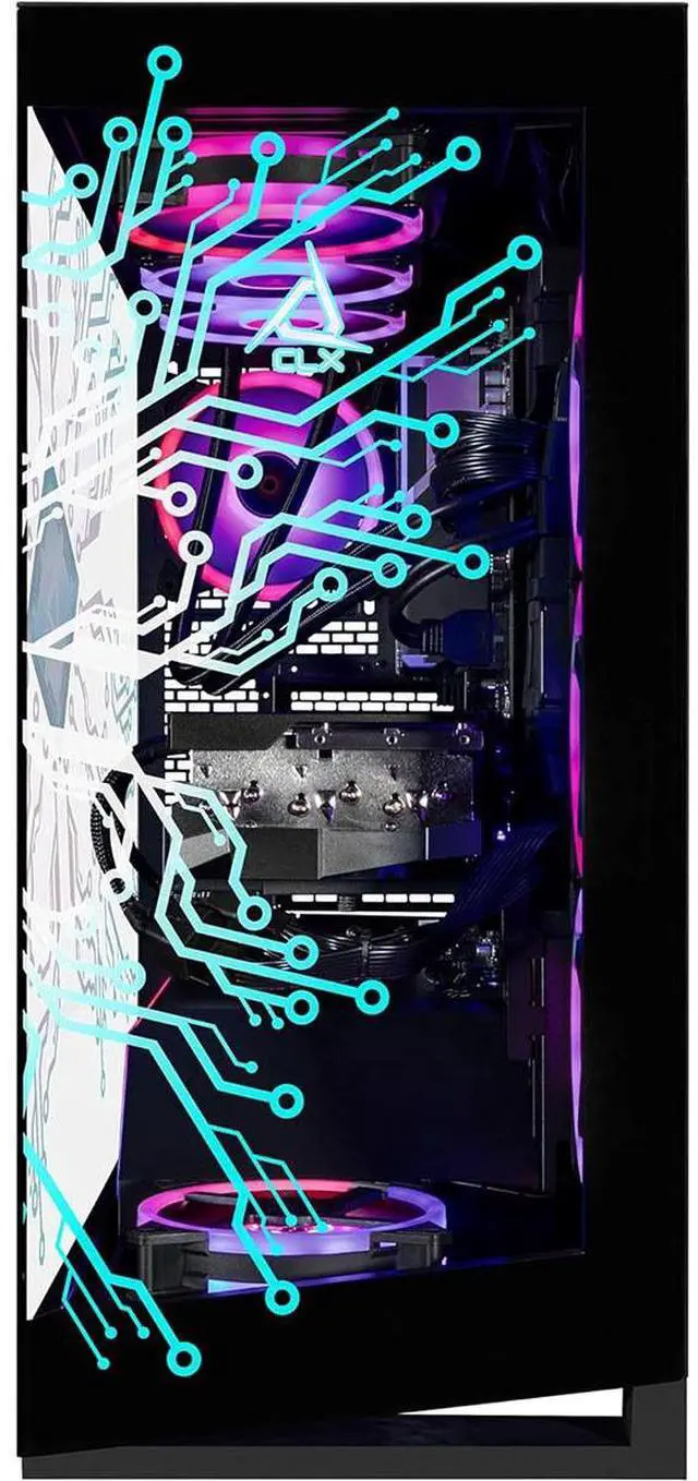 Alt view image 7 of 12 - CLX Horus Gaming Desktop - Intel Core Ultra 9 285K 3.7GHz 24-Core Processor, 64GB DDR5 Memory, GeForce RTX 5070 Ti 16GB GDDR7 Graphics, 2TB NVMe M.2 SSD, 6TB HDD, WiFi, Win 11 Home 64-bit