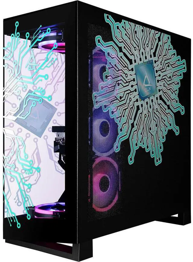 Alt view image 10 of 12 - CLX Horus Gaming Desktop - Intel Core Ultra 9 285K 3.7GHz 24-Core Processor, 64GB DDR5 Memory, GeForce RTX 5070 Ti 16GB GDDR7 Graphics, 2TB NVMe M.2 SSD, 6TB HDD, WiFi, Win 11 Home 64-bit