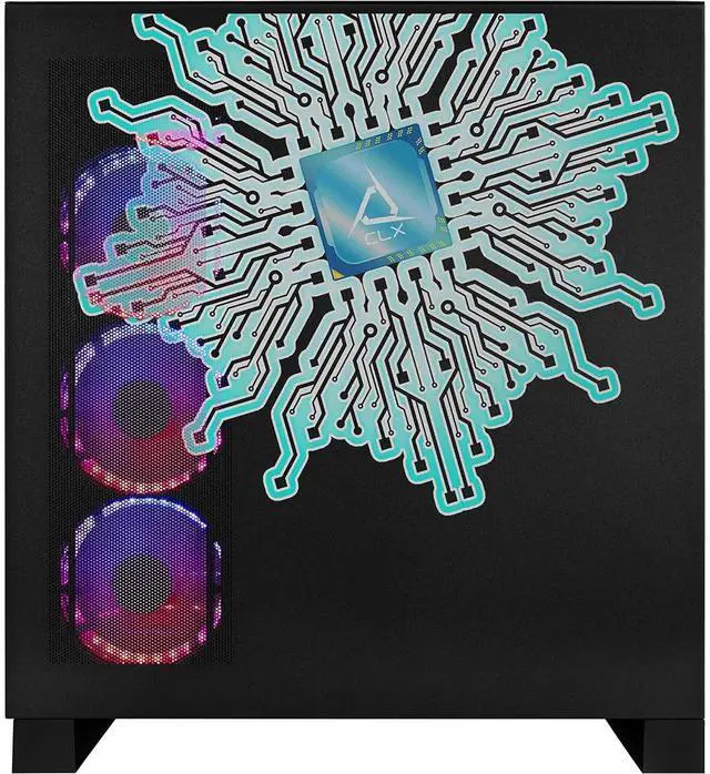 Alt view image 11 of 12 - CLX Horus Gaming Desktop - Intel Core Ultra 9 285K 3.7GHz 24-Core Processor, 64GB DDR5 Memory, GeForce RTX 5070 Ti 16GB GDDR7 Graphics, 2TB NVMe M.2 SSD, 6TB HDD, WiFi, Win 11 Home 64-bit