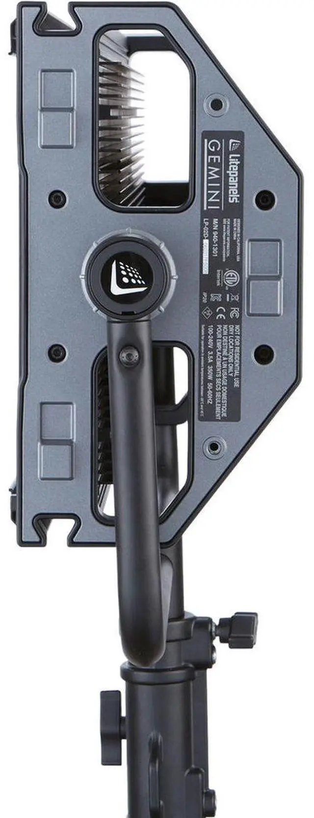Alt view image 4 of 7 - Litepanels Gemini 2x1 Soft RGBWW LED Panel with Integrated Power Supply, Standard Yoke & EU Power Cable