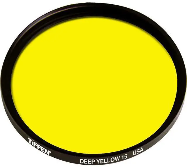 Main image of Tiffen 55mm #15 Glass Filter - Dark Yellow #55DY15