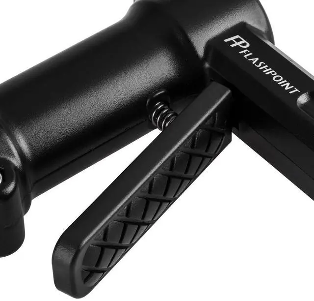 Alt view image 6 of 7 - Flashpoint RB-PG Steel Wheeled Pistol Grip Stand with Extra Grip
