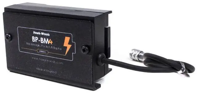 Alt view image 2 of 3 - Hawk Woods BP-BM4 Power Adaptor for Blackmagic Pocket Cinema Camera 4K