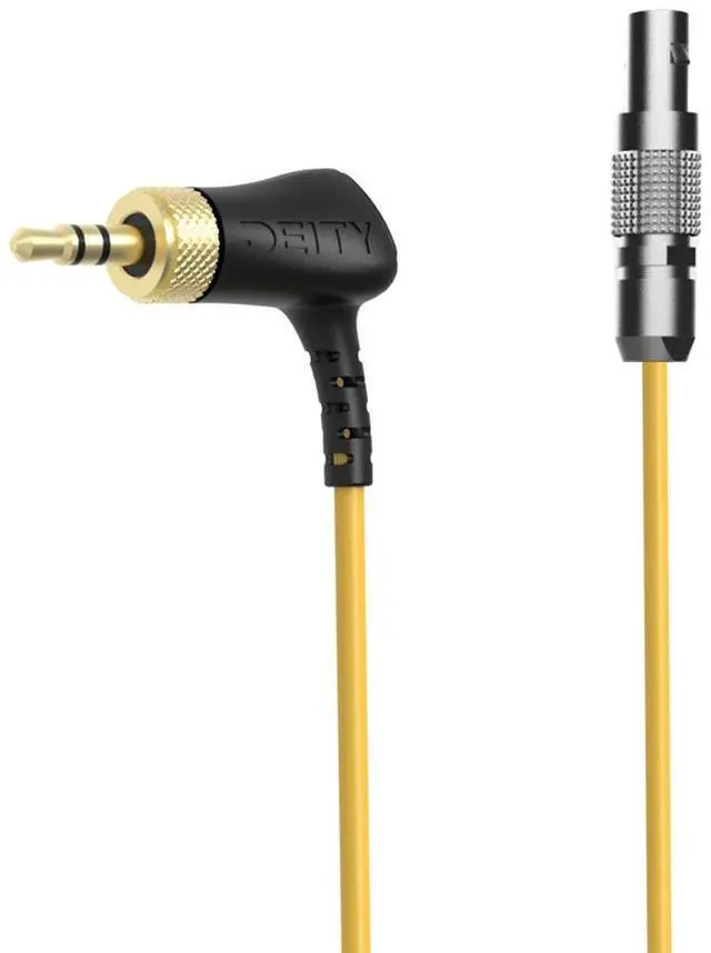 Main image of Deity Microphones C16 Right-Angle 3.5mm TRS to Straight 4Pin LEMO Timecode Cable