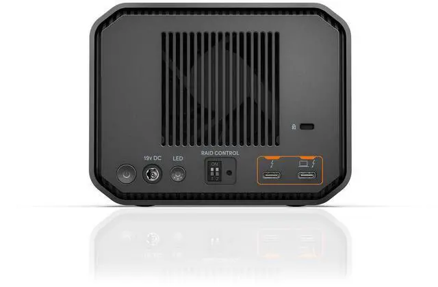 Alt view image 11 of 15 - SanDisk Professional G-Raid Project 2 Enterprise-Class Desktop Hard Drive with Thunderbolt 3 Interface, Pro-Blade SSD Mag Slot, and 510 MBPS Read Speed, 490 MBPS Write Speed (36TB, Space Gray)