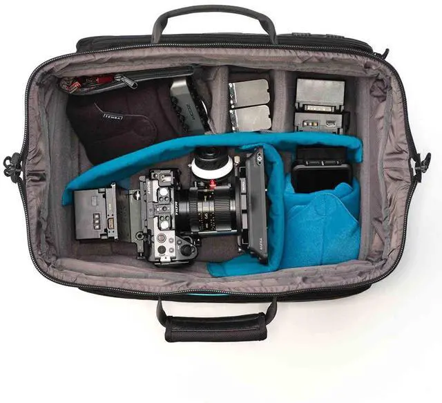 Alt view image 6 of 7 - Tenba Cineluxe v2 Roller 21 for Camcorders, Cinema Cameras and ENG Rigs, Black