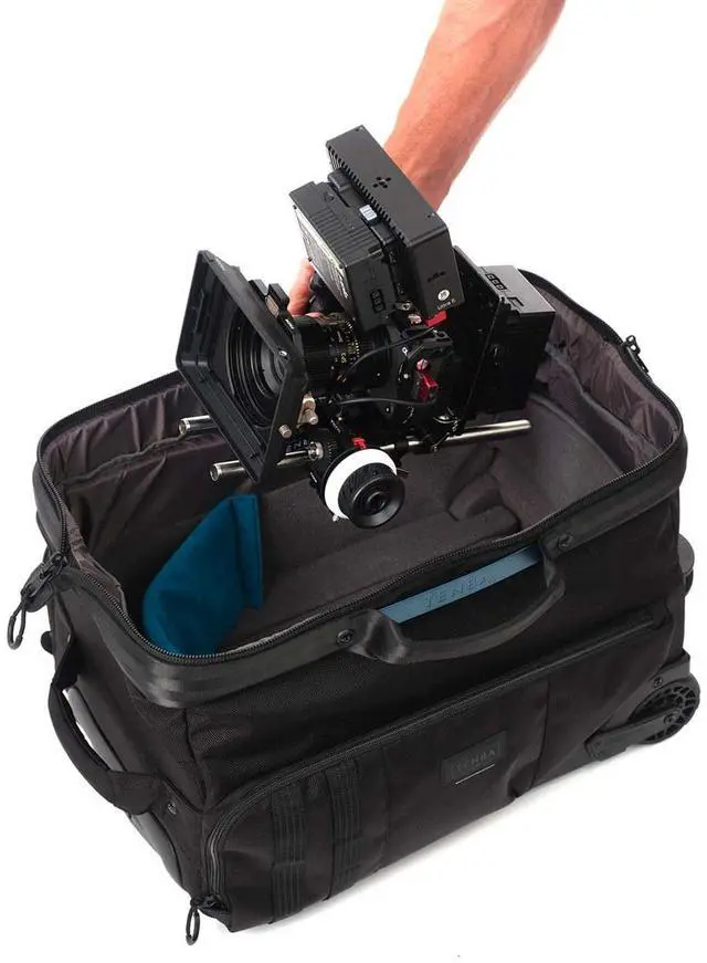 Alt view image 7 of 7 - Tenba Cineluxe v2 Roller 21 for Camcorders, Cinema Cameras and ENG Rigs, Black