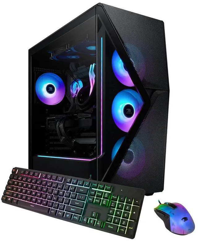 Alt view image 8 of 14 - iBUYPOWER Slate 8 MESH Gaming PC Desktop - AMD Ryzen 7 7800X3D - AMD Radeon RX 7700 XT 12GB - 32GB DDR5 RGB - 1TB NVMe SSD - SMA7R77XT02