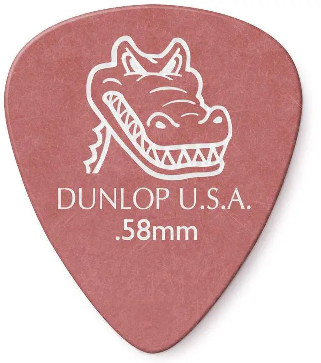 Alt view image 3 of 5 - Dunlop Gator Grip Guitar Picks - .58mm - Red - 72 Pack
