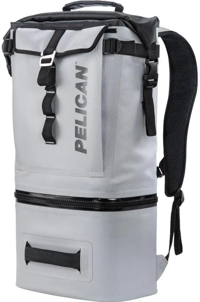 Main image of Pelican Dayventure 19QT Backpack Carry Cooler, Light Gray #SOFT-CBKPK-LGRY