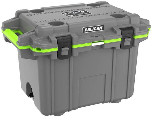 Alt view image 7 of 10 - Pelican ProGear 50 IM Elite Dark Gray/Electric Green Cooler [50Q-1-DKGRYEGRN]