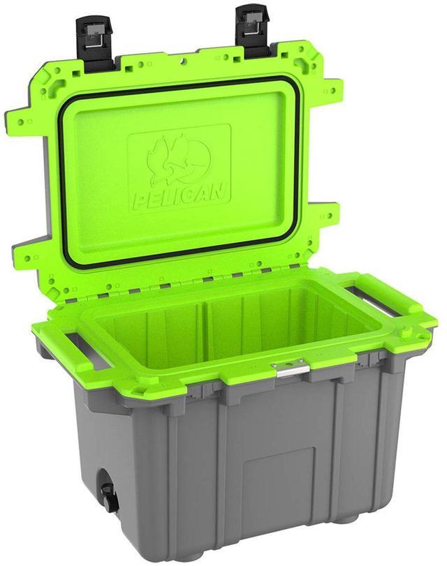 Alt view image 8 of 10 - Pelican ProGear 50 IM Elite Dark Gray/Electric Green Cooler [50Q-1-DKGRYEGRN]