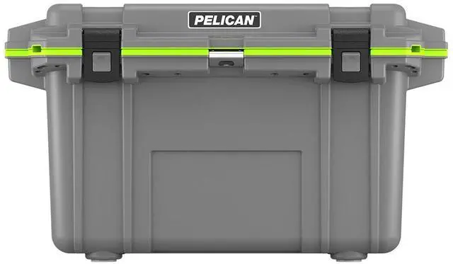 Alt view image 3 of 4 - Pelican 70QT Elite Cooler, Hand Carry, Dark Gray/Green #70Q-1-DKGRYEGRN