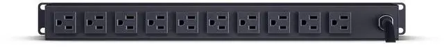 Alt view image 8 of 10 - CyberPower Rackbar Surge Protector w/6-Foot Cord, Black CPS1615RMS