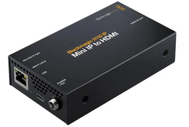 Alt view image 5 of 6 - Blackmagic Design 2110 IP Mini IP to HDMI Converter Black