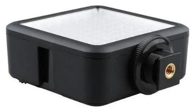 Alt view image 3 of 5 - Godox LED64 Portable & Dimmable Continuous On Camera LED Panel Video Light for DSLR Cameras & Camcorders, 5500K-6500K Color Temperature