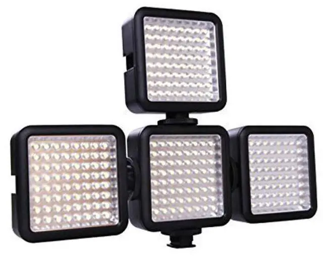 Alt view image 5 of 5 - Godox LED64 Portable & Dimmable Continuous On Camera LED Panel Video Light for DSLR Cameras & Camcorders, 5500K-6500K Color Temperature