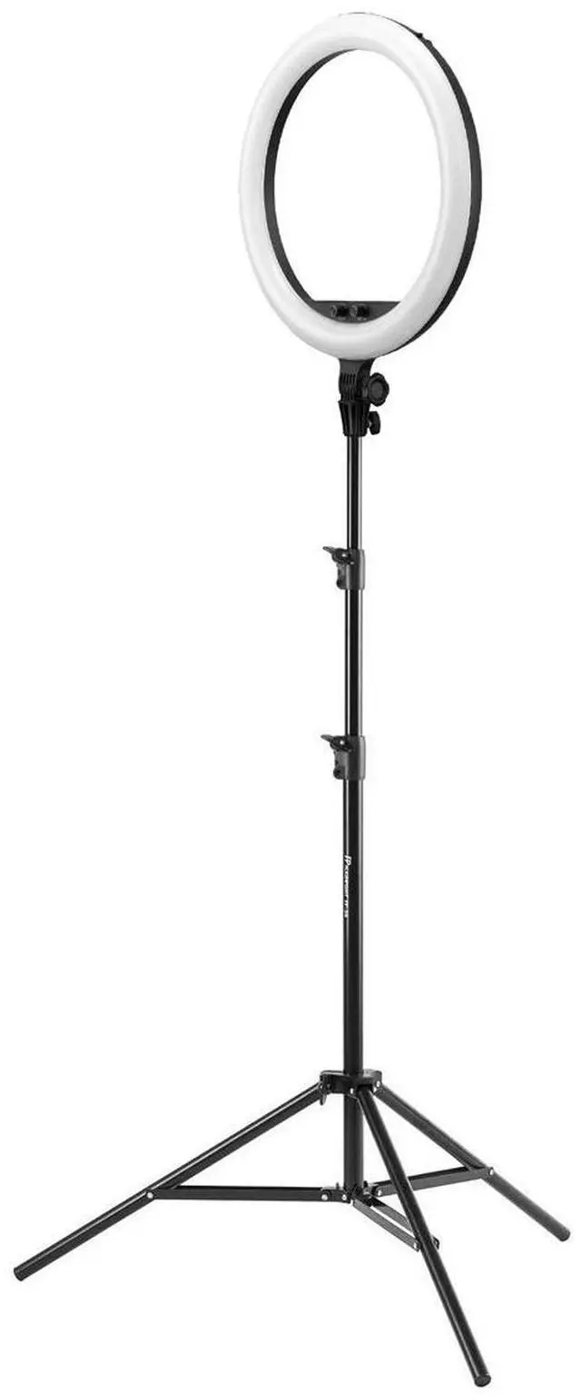 Main image of Godox LR150 18" Bi-Color LED Ring-Light, Black, Bundle with Flashpoint 7' Light Stand